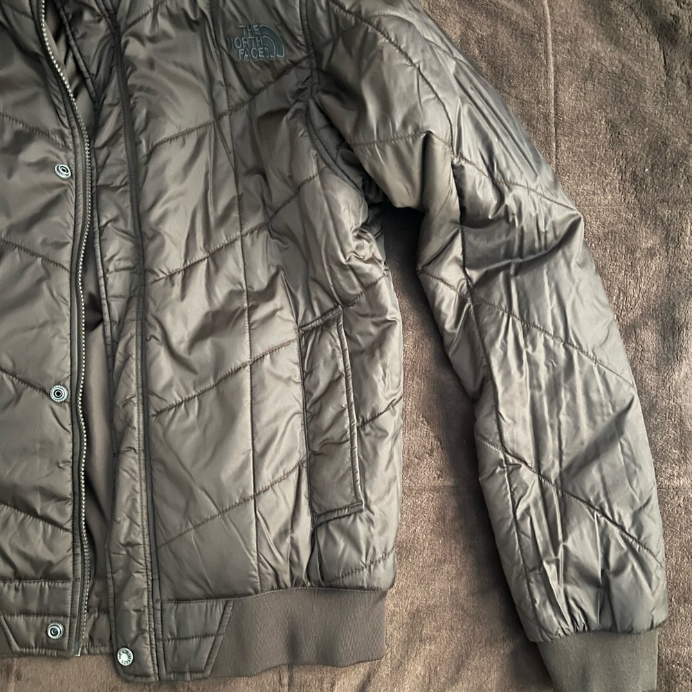 Rare North Face Reversible Cryptic Jacket Small F Medium Ripstop Chocolate Brown - Picture 8 of 16